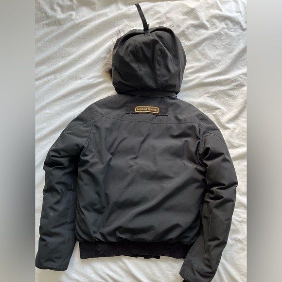 Canada Goose Black Borden Bomber Puffer Jacket - Picture 3 of 14
